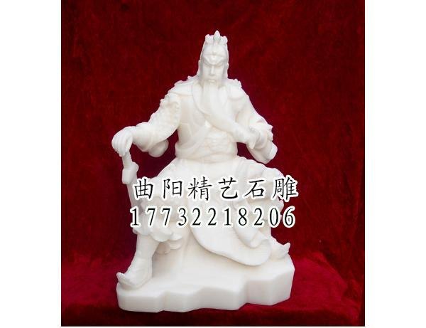 石雕关公图片-精艺石雕厂 