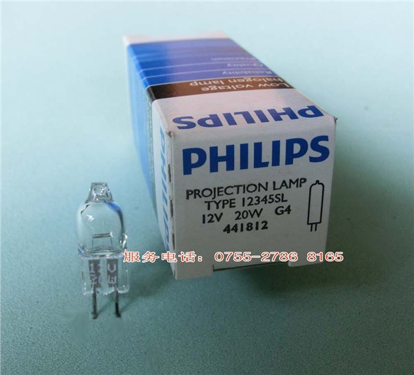 供应飞利浦PHILIPS 12345SL 12V20W，米泡，卤钨灯泡