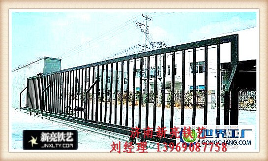 济南电动园林景观大门 山东电动园林景观大门生产加