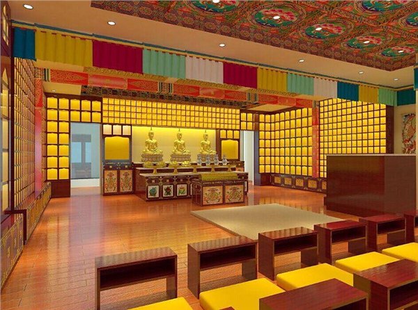佛堂  佛龛 北京佛堂设计公司 北京佛龛生产厂家 佛教会所设计 禅茶