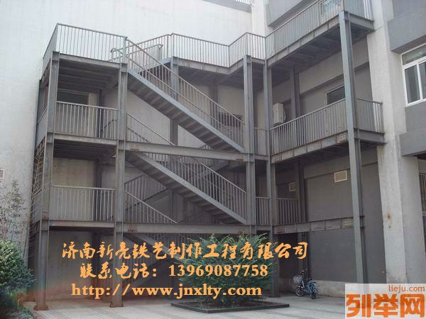 济南别墅消防梯 小区消防梯 会所消防梯 酒店消防