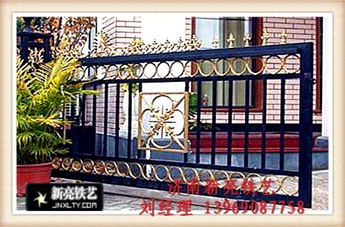 山东济南天桥电动平移门：优质的电动铁艺平移门，电