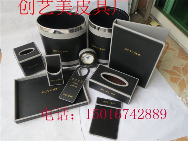 上海批发酒店客房皮具大号托盘皮革收纳盒整理箱鞋框鞋篮木制托盘