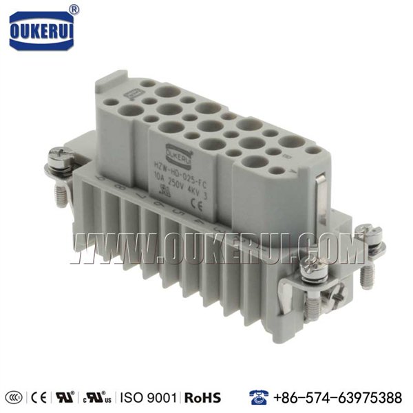 欧科瑞重载连接器内芯 HZW-HD-025-FC