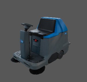 小型专用驾驶式洗地机