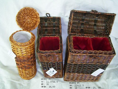 松原柳编红酒盒厂家可接受您的来样定做，品质有保证