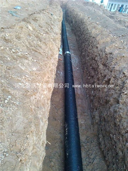 河北厂家直销HDPE塑钢缠绕管 HDPE塑钢缠绕