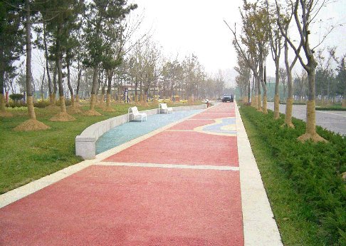 优惠的彩色透水混凝土地坪推荐    _环氧地坪哪