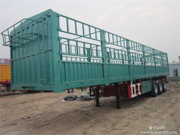 高强轻量化半挂车厂家 高栏轻量化半挂车价格