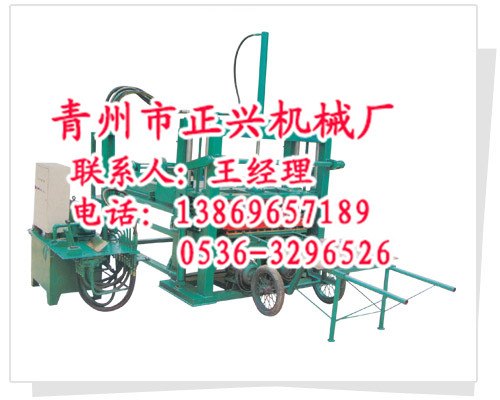 多功能彩色制砖机+路面砖液压成型机=正兴