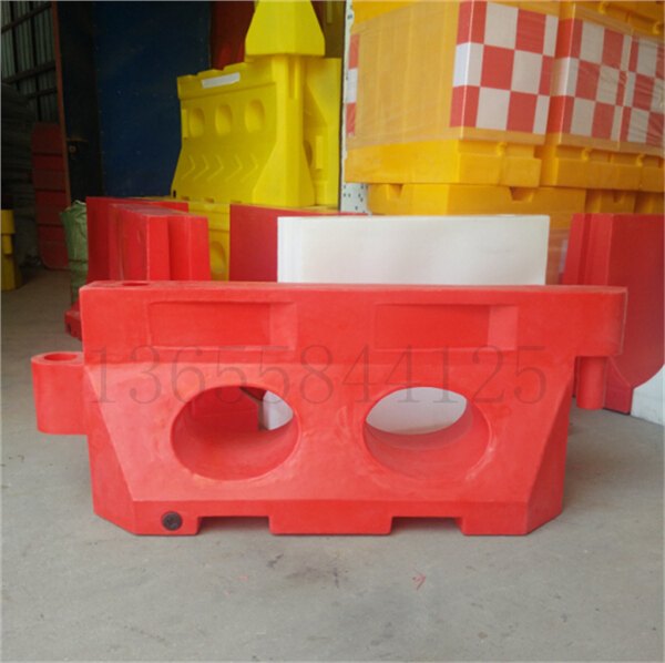 两孔塑料水马厂家直销、两孔水马价格、PE塑料两孔滚塑水马
