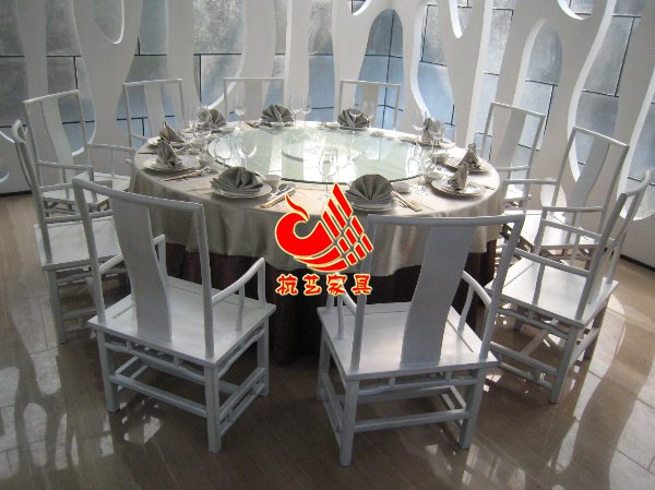 创意休闲餐椅 带扶手太师椅 高级餐厅中式餐椅餐桌详情说明