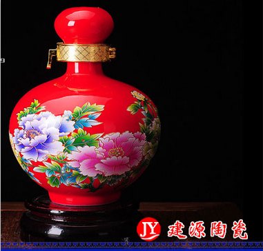 厂家定制陶瓷酒瓶 1斤装白酒瓶 5斤装陶瓷酒瓶
