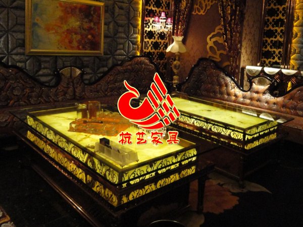 供应池州欧式发光茶几供应商|夜总会工艺钢化玻璃茶几款式