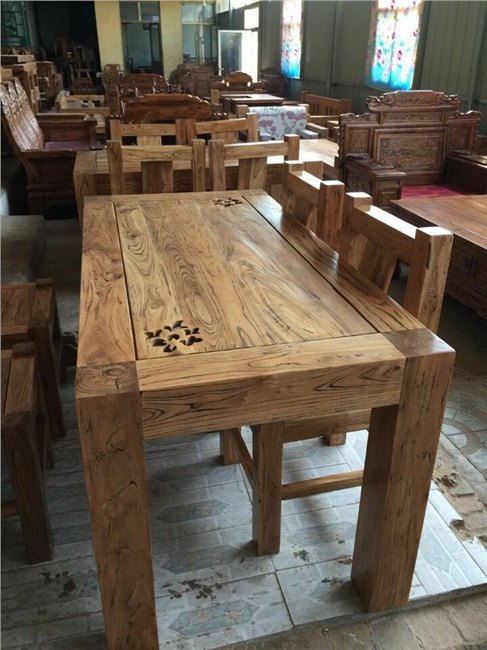 山东韩式古典家具——在哪能买到实惠的韩式老榆木餐