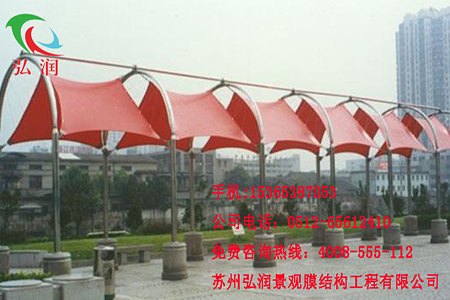 常熟走廊膜结构 张拉膜结构