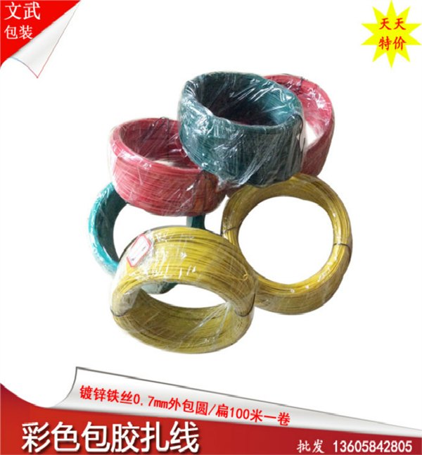 扎丝批发包胶扎条带 特价电镀铁锌铁丝扎线电缆扎线圆扁绑丝厂家