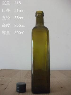 供应500ml橄榄油瓶透明麻油瓶750ml