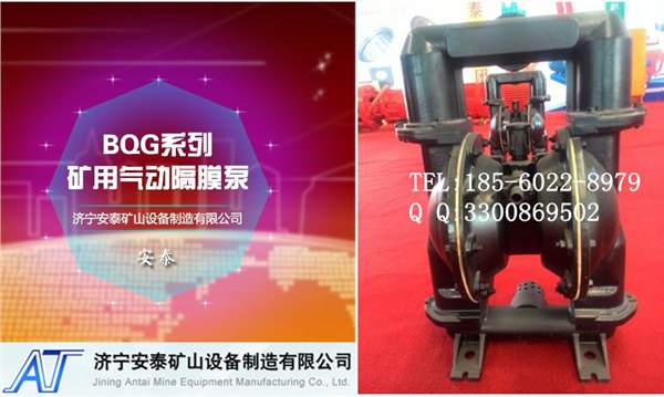 浙江衢州BQG气动隔膜泵走在技术前沿创一代名品