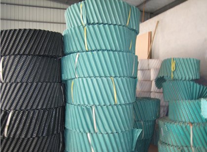 斜波填料 冷却塔配件圆塔斜交斜波填料 斜波填料生产厂家批发
