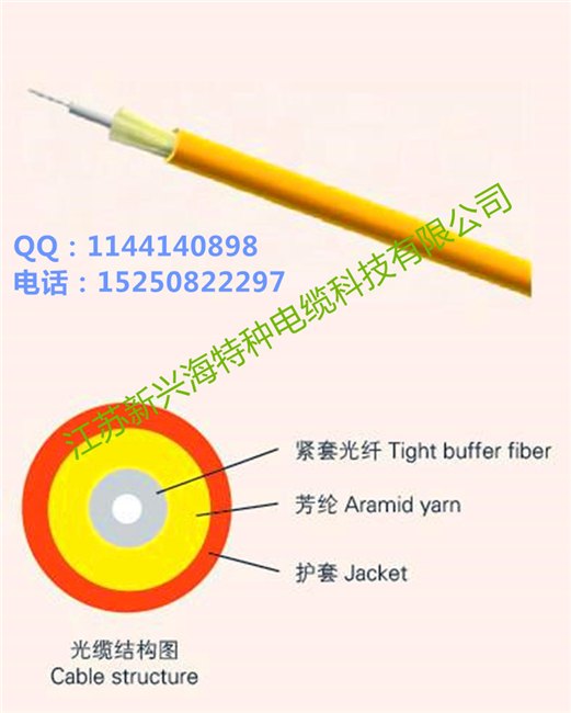 GJFJV单芯室内软光缆，江苏新兴海光缆厂家直销全国各地，价格优惠质量