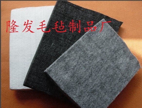 黑色毛毡不织布，黑色毛毡布
