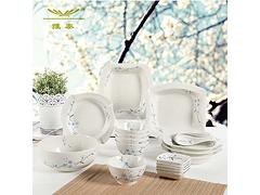 餐具批发代理商 推荐热门雅泰雪花陶瓷22头餐具套