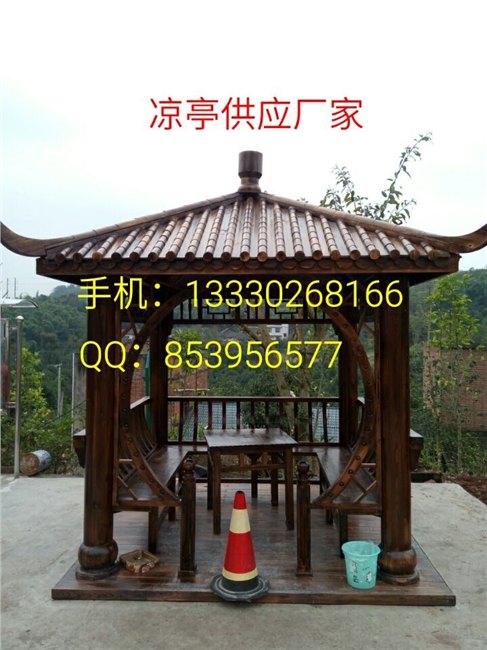 仿古四角木凉亭|重庆凉亭现货价格|江津六角景观亭子|九龙坡凉亭厂家
