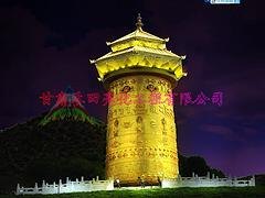 小区景观亮化——兰州优质的转经亮化公司，当属禾田