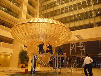 找吊灯清洗就来济南康洁鑫|长清大型吊灯清洗