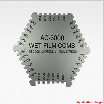 安妙供应湿漆六角湿膜仪 AC-3000