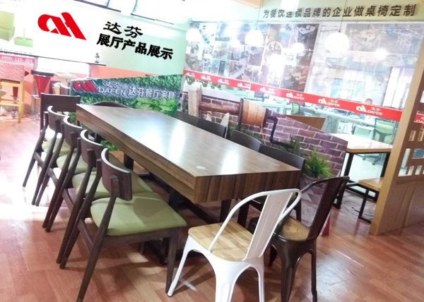 达芬家具专业餐厅实木卡座沙发桌椅订做