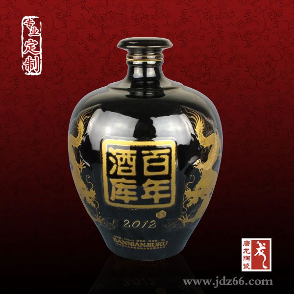 带水龙头20斤装陶瓷酒坛定制  陶瓷酒坛生产厂家