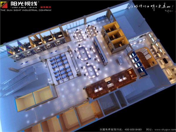 甘肃兰州眼镜店装修公司【阳光视线】甘肃兰州眼镜店装修设计兰州眼镜展柜