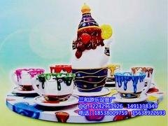 河南实惠的旋转咖啡杯游乐设备：儿童游乐设备转转杯