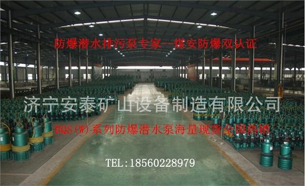平度安泰防爆潜水泵实现客户最大满意度