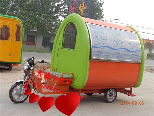 豪华早餐车、电动四轮美食车、功能可根据要求定制