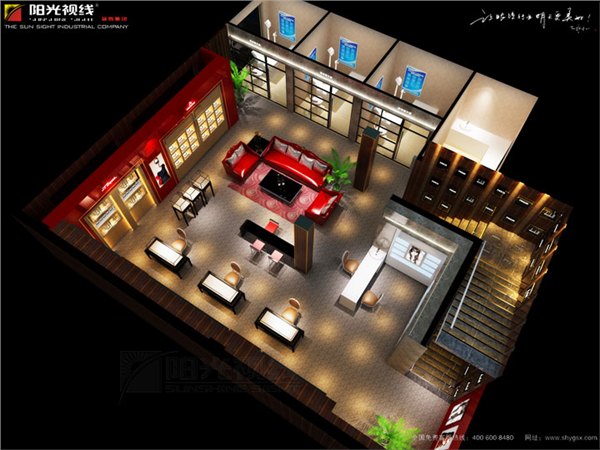 天津眼镜店装修公司【阳光视线】天津冬季眼镜店装修天津眼镜展柜