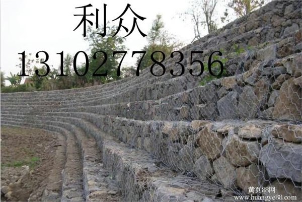 生态护堤防冲刷石笼网挡墙 江河治理覆塑石笼网箱