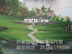 【高端大气上档次】济南墙体彩绘哪家好，选择致雅保