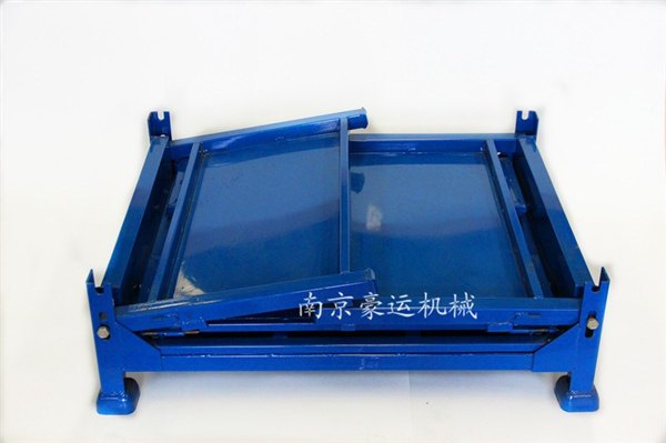 南京豪运,金属料箱批发,网格金属料箱 脚碗式料箱
