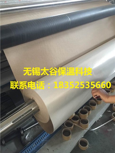 供应山东枣庄直销：单面白膜PVC聚丙烯夹筋纸 钢结构专用白膜贴面