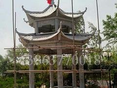 优质青石凉亭，厂家火热供应，建设晚霞红凉亭