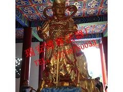 精湛的韦陀护法铜像尽在瑞安博尊法器，佛教菩萨铜像