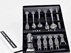 阜阳哪里有供应价格优惠的卡通笑脸不锈钢餐具创意礼