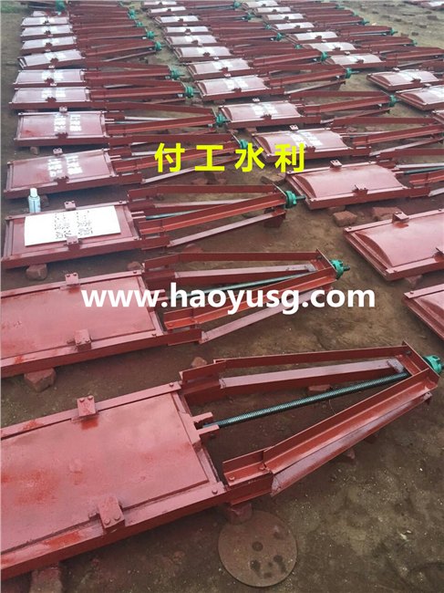 直销启闭机闸门-PGZ型平面弧形铸铁闸门100cm*100cm 1米X