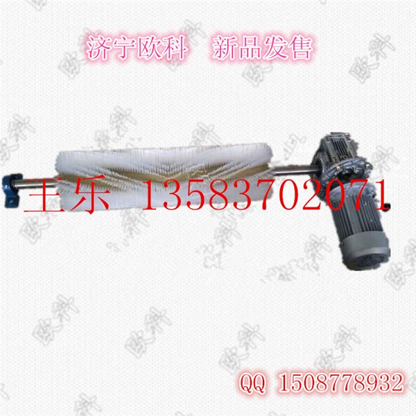 旋转式皮带机清扫器输送机用滚刷清扫器电动式毛刷清扫器