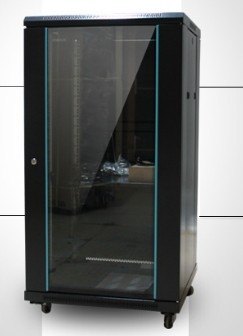 22U机柜，图腾玻璃门网络机柜型号A26622H