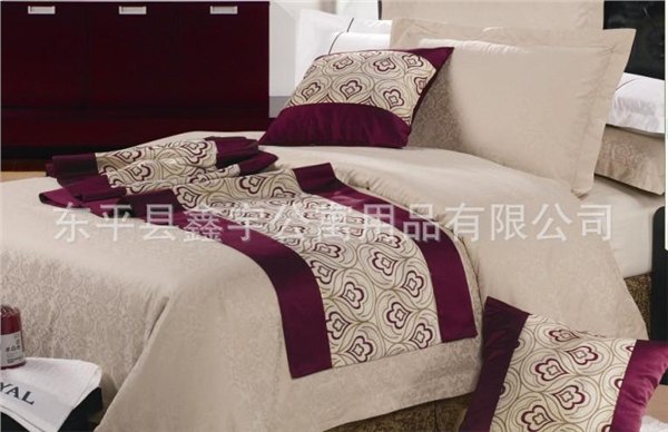 宾馆床上用品批发就来鑫宇公寓用品/上海酒店床上用