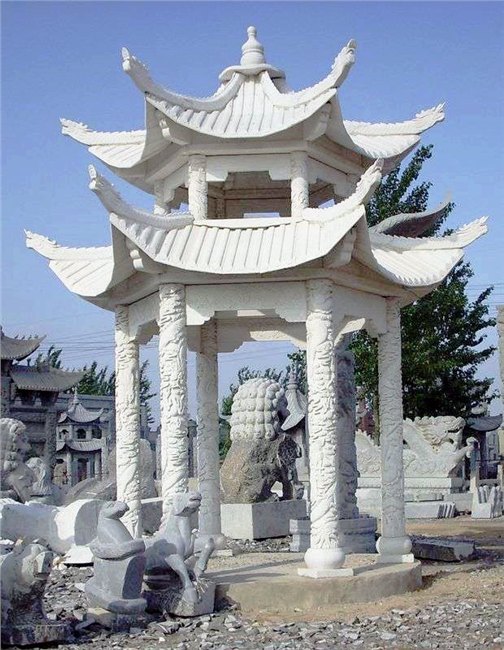 小区欧式石雕凉亭供应商